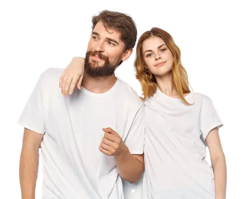 pareja joven sonriendo